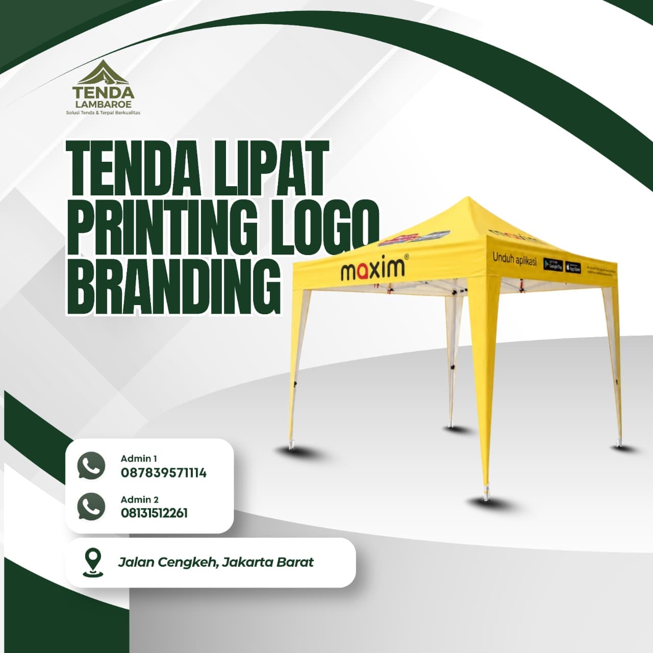 Tenda Promosi (Lipat Printing) 1
