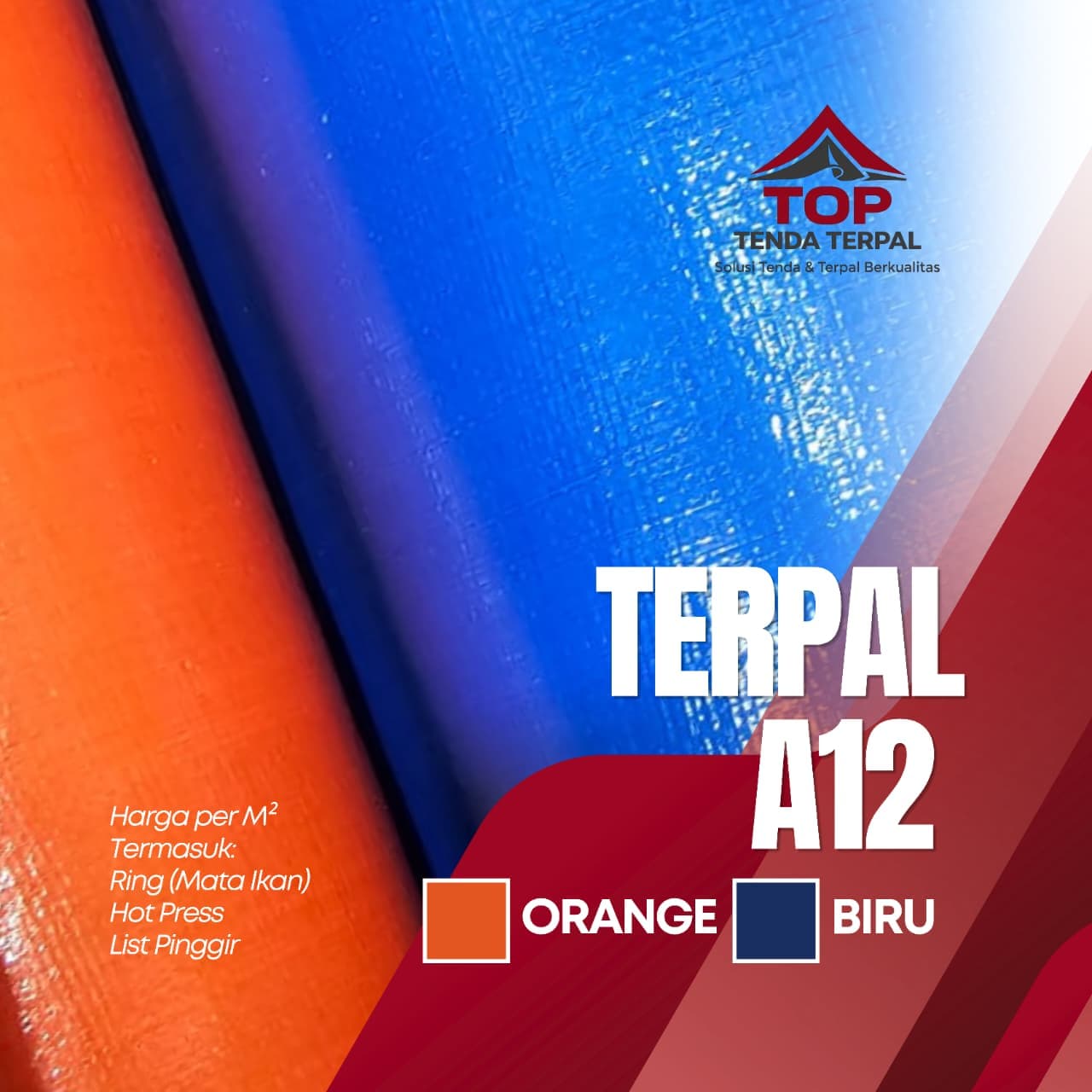 Terpal A12 Korea Silver Biru 3