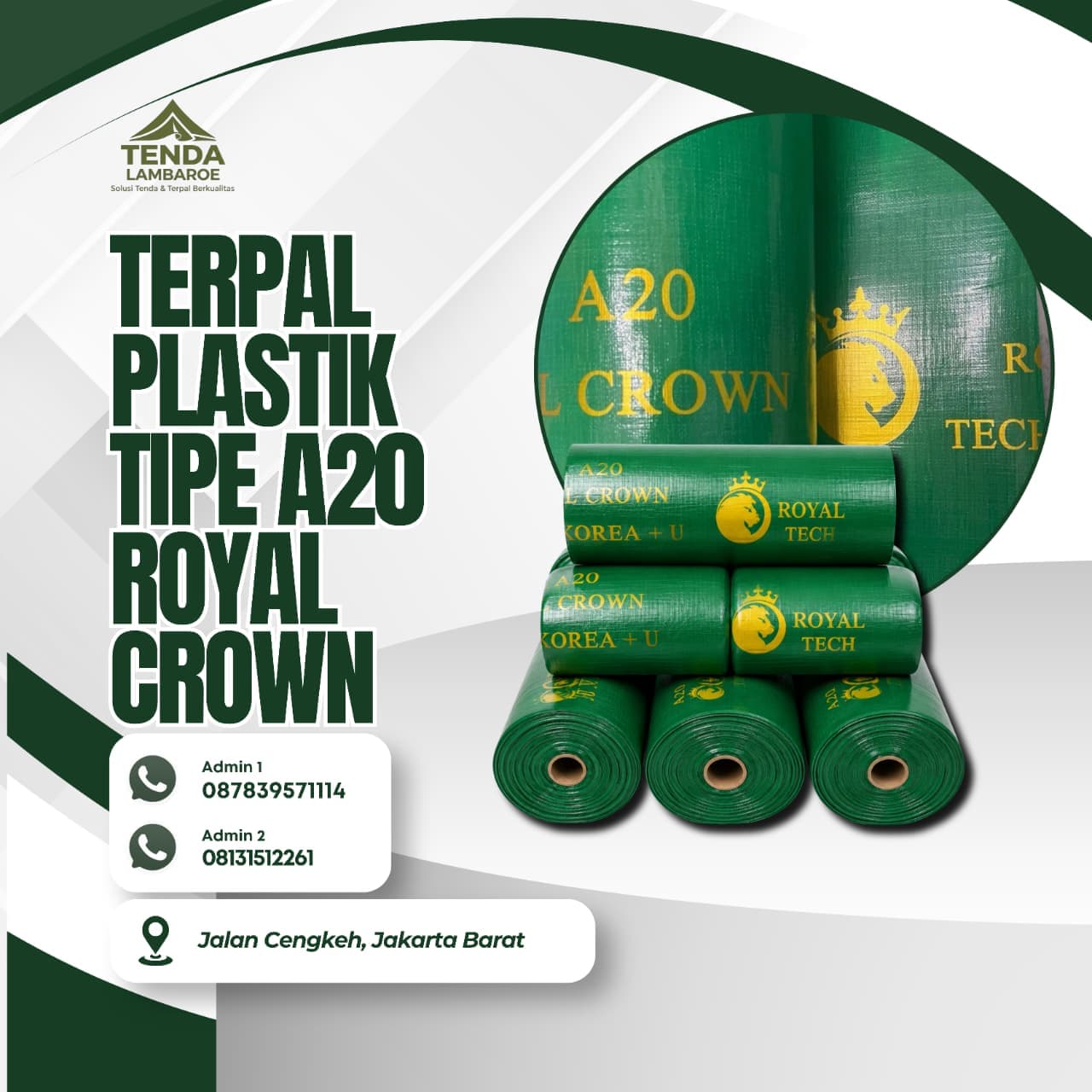 Terpal Plastik Tipe A20 Royal Crown 1