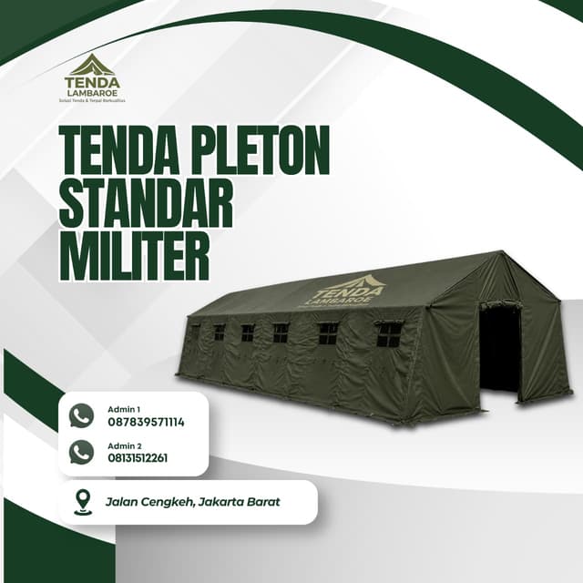 Tenda Pleton Standar Militer