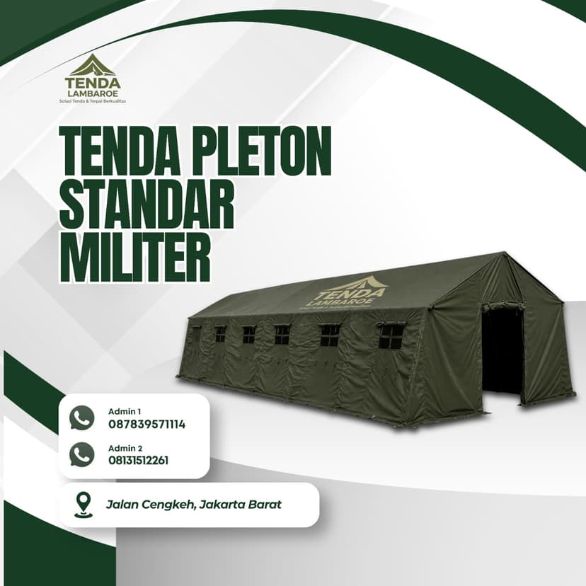 Tenda Pleton Standar Militer